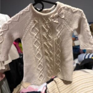 Cupcakes & Cashmere Cream Cable Knit Sweater